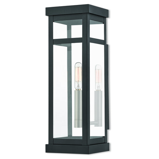 Hopewell 1 Light Outdoor Wall Lantern in Black