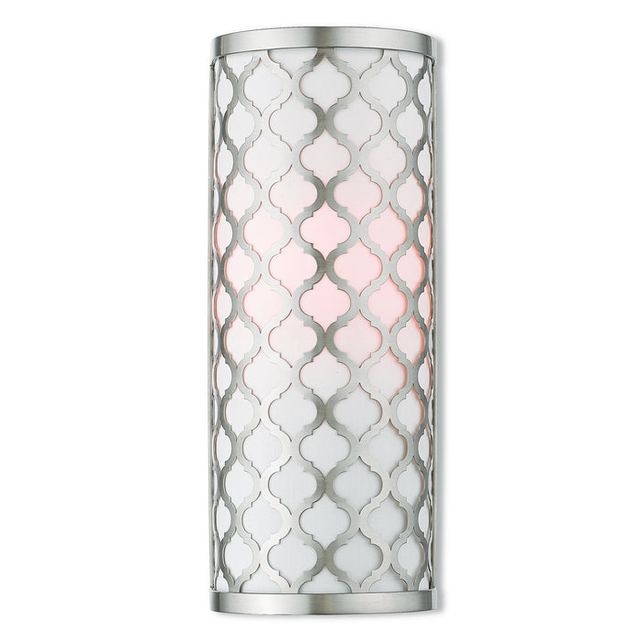 Arabesque 1 Light ADA Wall Sconce in Brushed Nickel