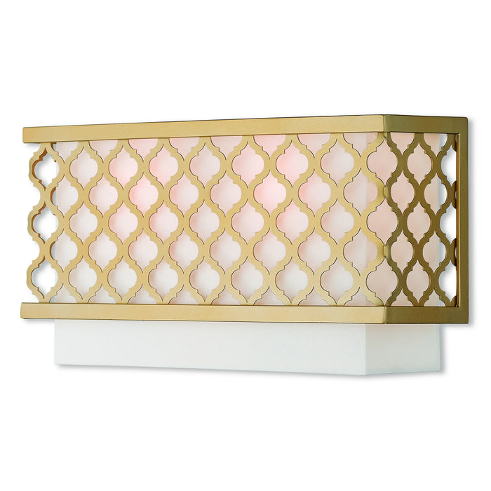 Arabesque 2 Light ADA Wall Sconce in Soft Gold