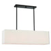 Summit 4 Light Linear Chandelier in English Bronze