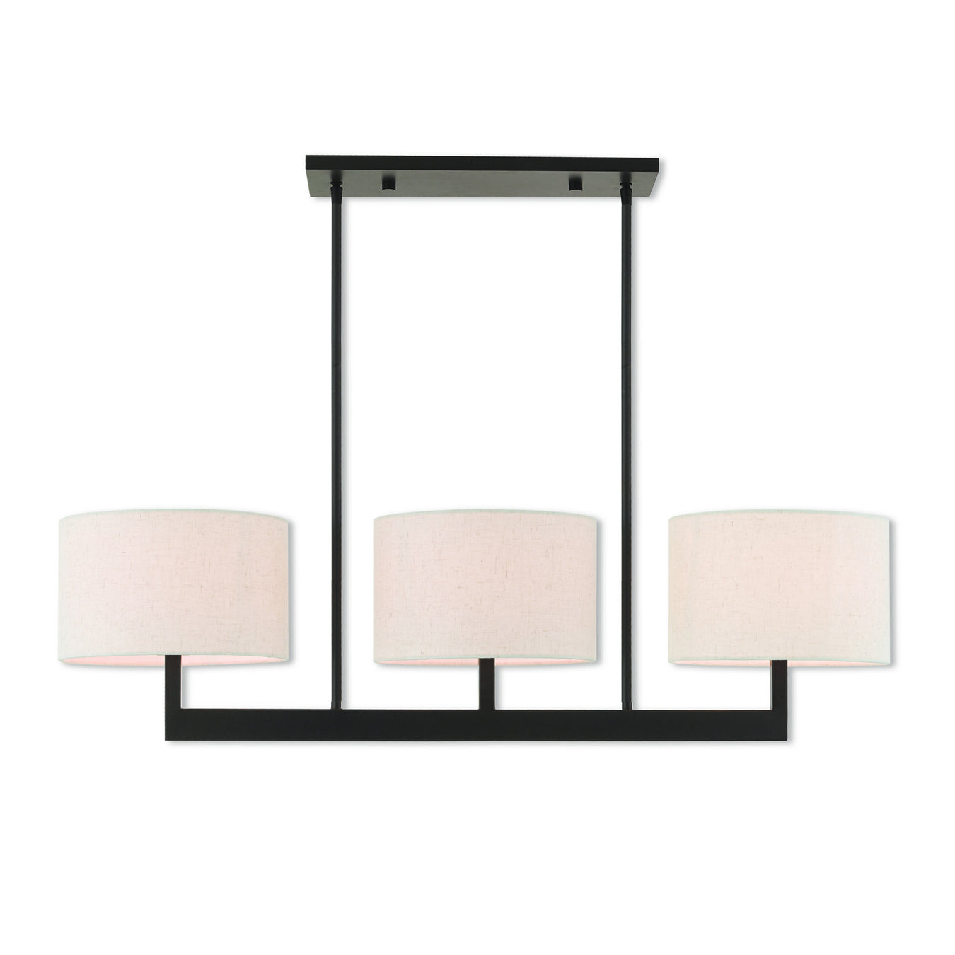 Hayworth 3 Light Linear Chandelier in Bronze