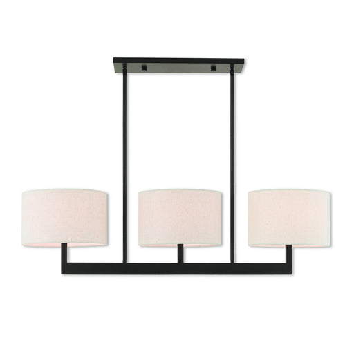 Hayworth 3 Light Linear Chandelier in Bronze