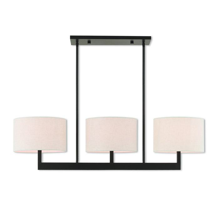 Hayworth 3 Light Linear Chandelier in Bronze