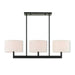 Hayworth 3 Light Linear Chandelier in Bronze