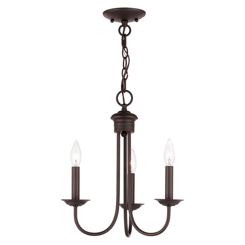 Estate 3 Light Mini Chandelier in Bronze