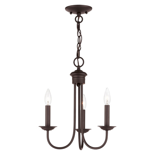 Estate 3 Light Mini Chandelier in Bronze