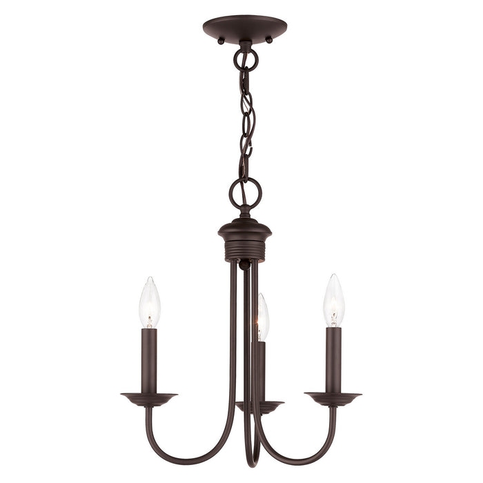 Estate 3 Light Mini Chandelier in Bronze
