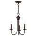 Estate 3 Light Mini Chandelier in Bronze