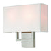 Pierson 2 Light ADA Wall Sconce in Brushed Nickel
