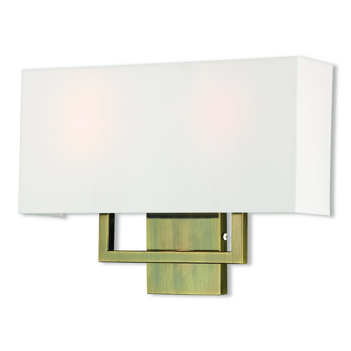Pierson 2 Light ADA Wall Sconce in Antique Brass
