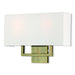 Pierson 2 Light ADA Wall Sconce in Antique Brass
