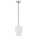 Claremont 1 Light Mini Pendant in Brushed Nickel