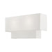 Claremont 2 Light ADA Wall Sconce in Brushed Nickel