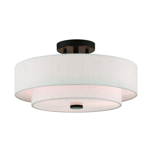 Claremont 3-Light Ceiling Mount in English Bronze - Lamps Expo