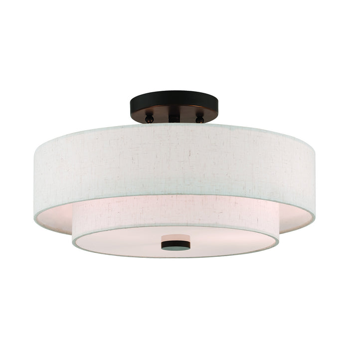 Claremont 3-Light Ceiling Mount in English Bronze - Lamps Expo