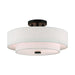 Claremont 3-Light Ceiling Mount in English Bronze - Lamps Expo