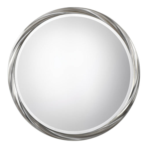 Uttermost's Orion Silver Round Mirror Designed by Jim Parsons - Lamps Expo