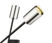 Calumet 4 Light 4.5" Wall Sconce in Matte Black + Polished Nickel