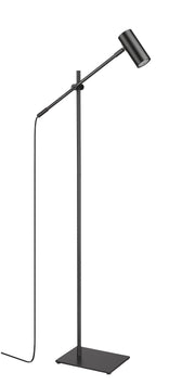 Calumet 1 Light 7" Floor Lamp in Matte Black