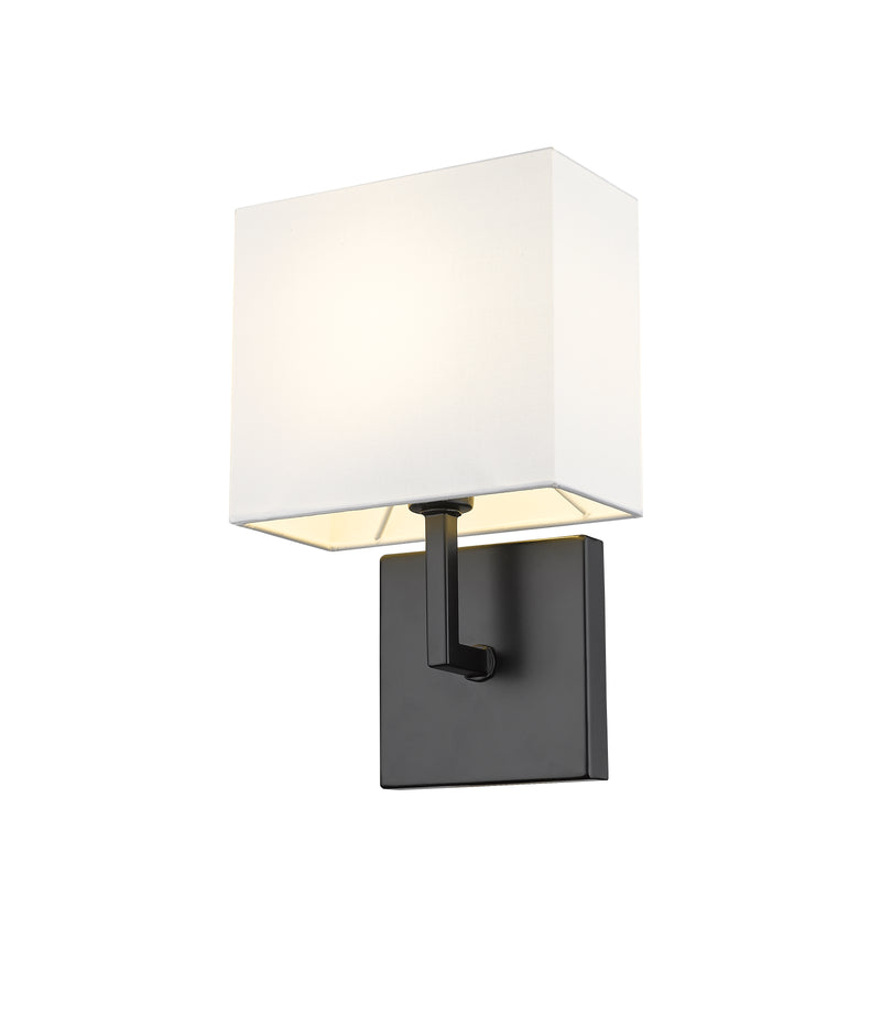 Saxon 1 Light 7" Wall Sconce in Matte Black