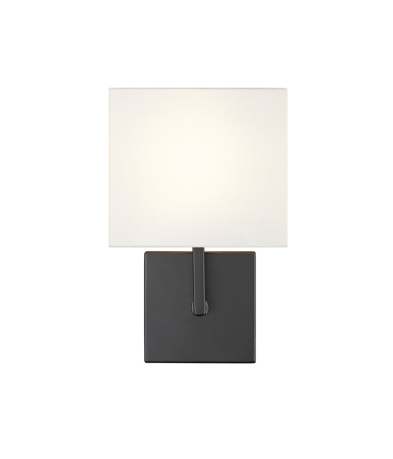 Saxon 1 Light 7" Wall Sconce in Matte Black