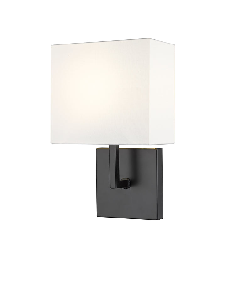 Saxon 1 Light 7" Wall Sconce in Matte Black