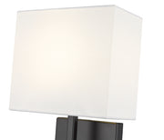 Saxon 1 Light 7" Wall Sconce in Matte Black