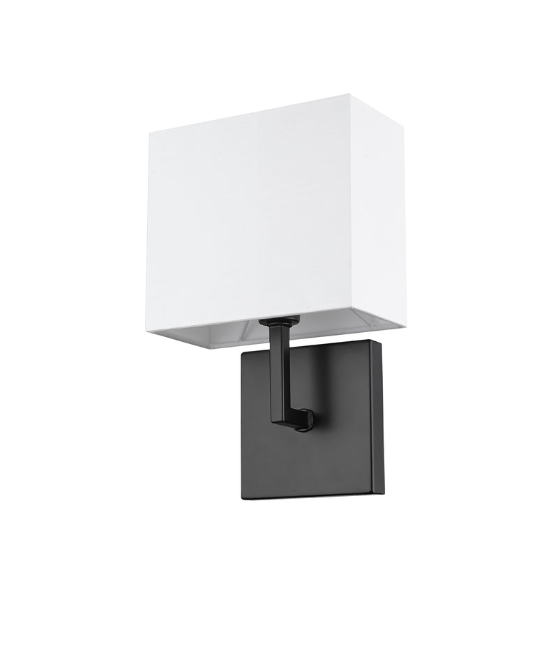 Saxon 1 Light 7" Wall Sconce in Matte Black