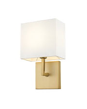 Saxon 1 Light 7" Wall Sconce in Olde Brass