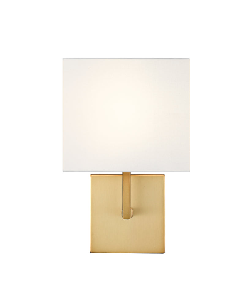 Saxon 1 Light 7" Wall Sconce in Olde Brass