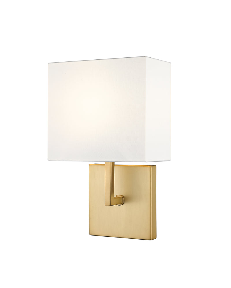 Saxon 1 Light 7" Wall Sconce in Olde Brass