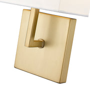 Saxon 1 Light 7" Wall Sconce in Olde Brass