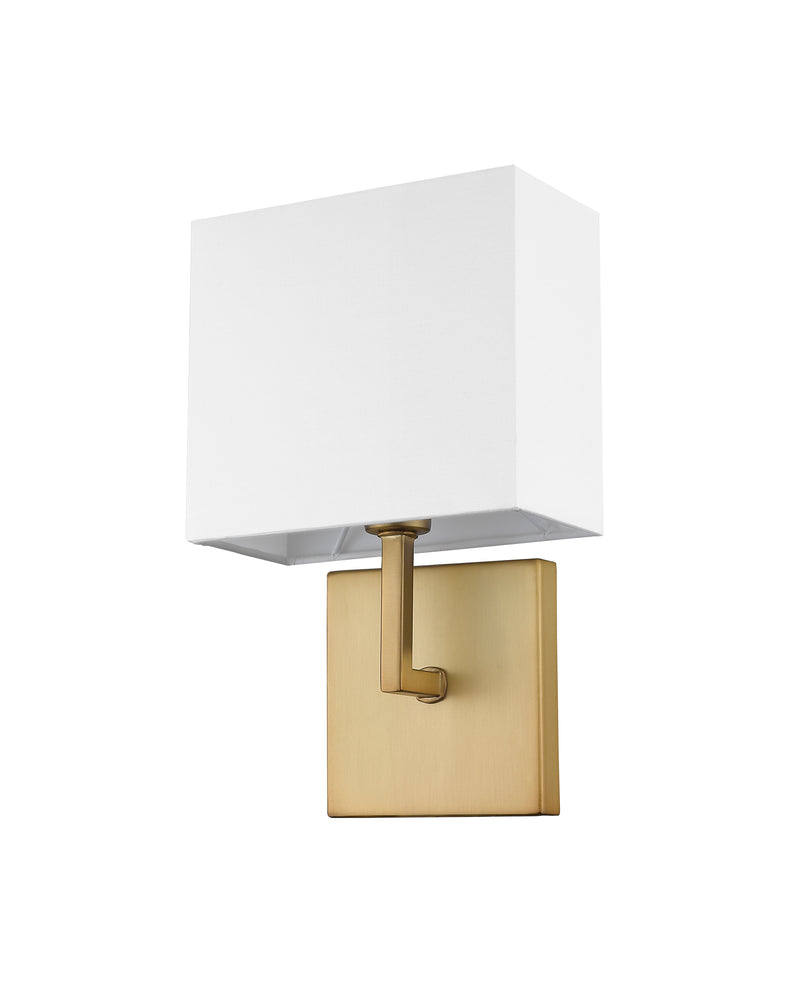 Saxon 1 Light 7" Wall Sconce in Olde Brass