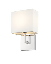 Saxon 1 Light 7" Wall Sconce in Polished Nickel