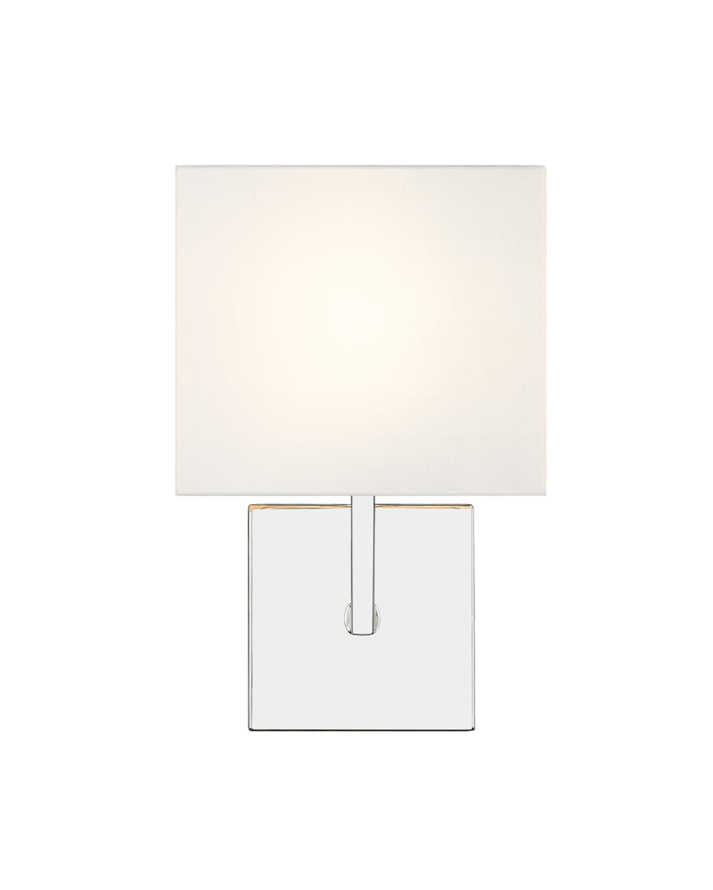 Saxon 1 Light 7" Wall Sconce in Polished Nickel