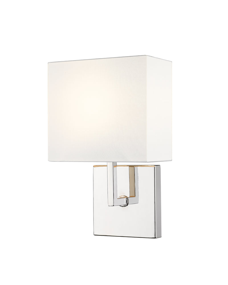 Saxon 1 Light 7" Wall Sconce in Polished Nickel