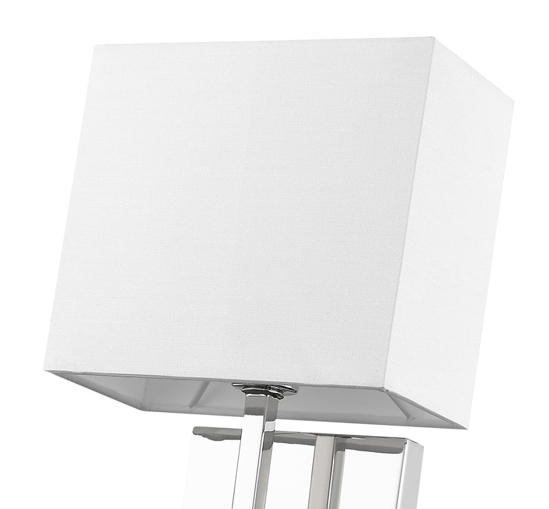 Saxon 1 Light 7" Wall Sconce in Polished Nickel