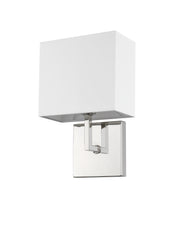 Saxon 1 Light 7" Wall Sconce in Polished Nickel