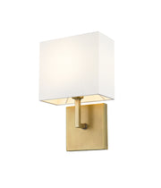 Saxon 1 Light 7" Wall Sconce in Rubbed Brass