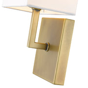 Saxon 1 Light 7" Wall Sconce in Rubbed Brass