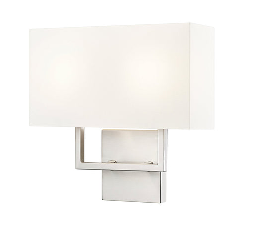 Saxon 2 Light 12" Wall Sconce in Brushed Nickel