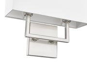 Saxon 2 Light 12" Wall Sconce in Brushed Nickel