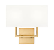Saxon 2 Light 12" Wall Sconce in Olde Brass