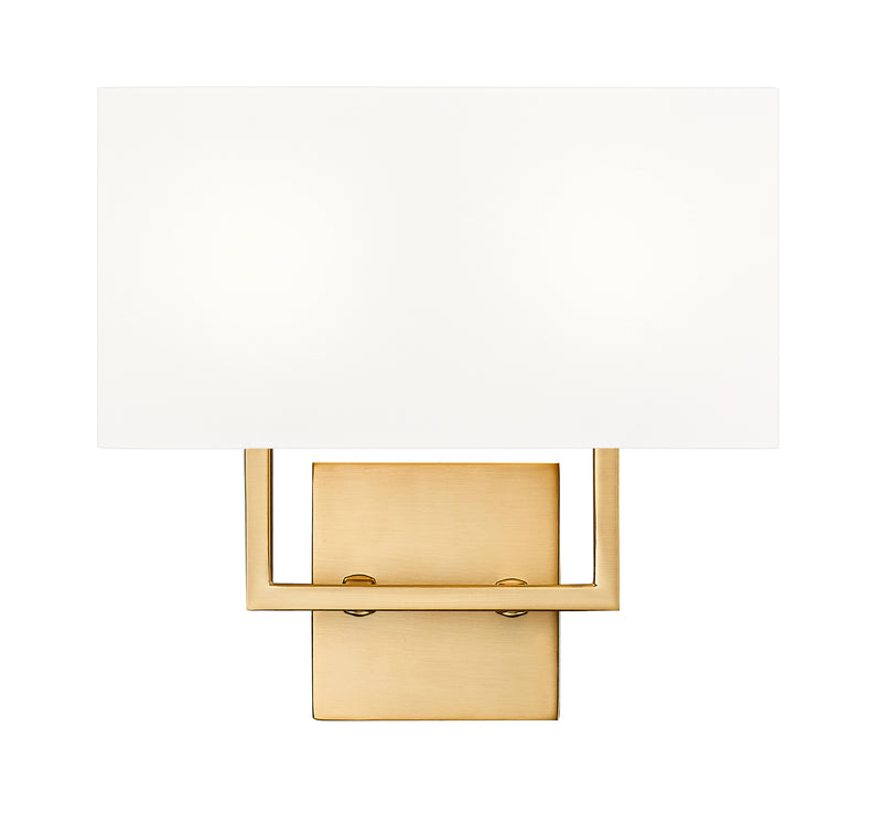 Saxon 2 Light 12" Wall Sconce in Olde Brass