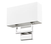 Saxon 2 Light 12" Wall Sconce in Polished Nickel