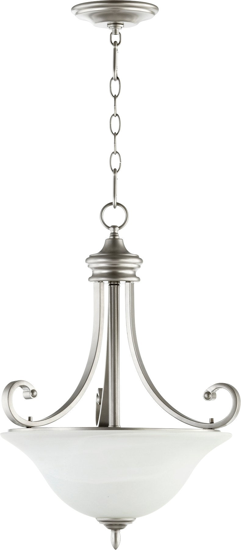 Bryant 3 Light Pendant in Classic Nickel