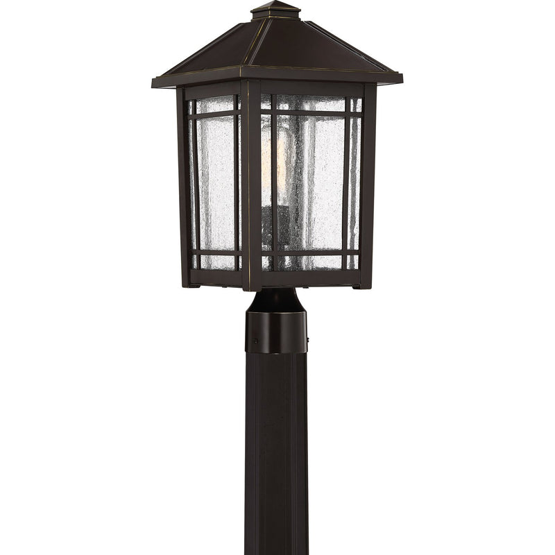 Cedar Point Outdoor Post Lantern in Palladian Bronze