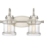 Danbury 2-Light Bath Vanity Light in Brushed Nickel