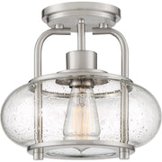 Trilogy 10" Semi-Flush Mount in Brushed Nickel