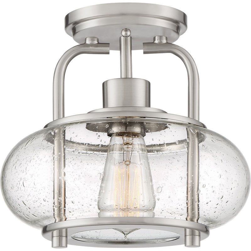 Trilogy 10" Semi-Flush Mount in Brushed Nickel
